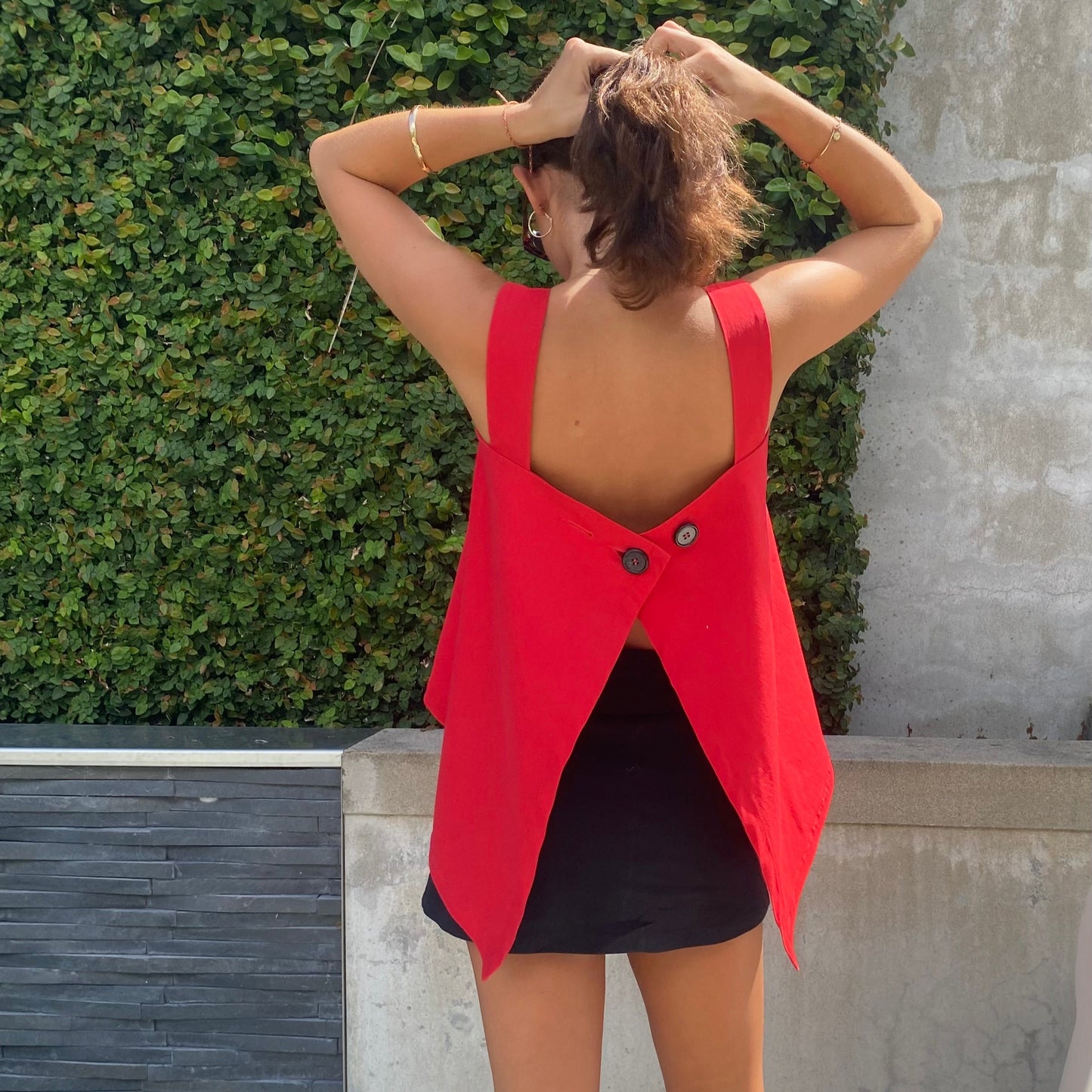 The Macy Top - Red