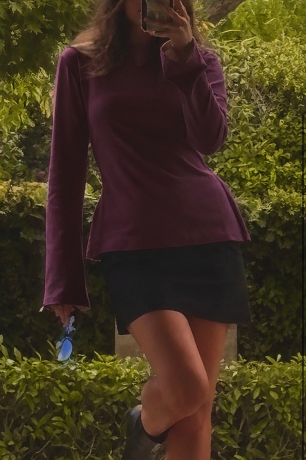 PRE ORDER CLOSED Lou Long Sleeve Top in Plum
