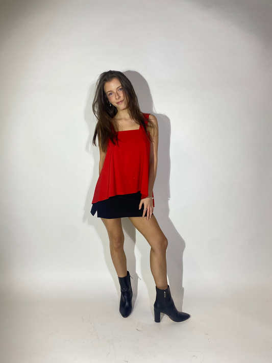 The Macy Top - Red