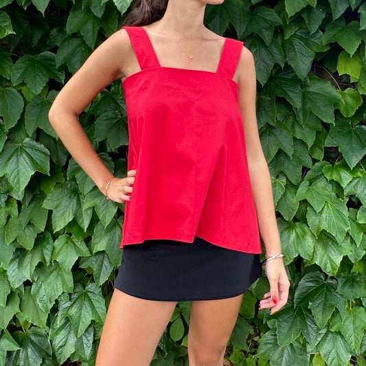 The Macy Top - Red
